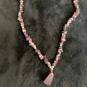 Dark purple amethyst necklace. Smoke free home